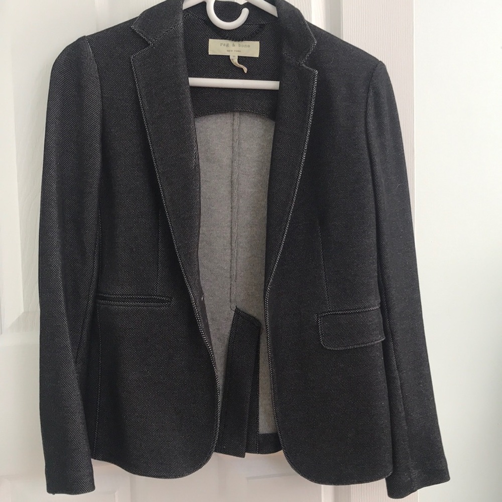 rag & bone Charcoal Gray Blazer